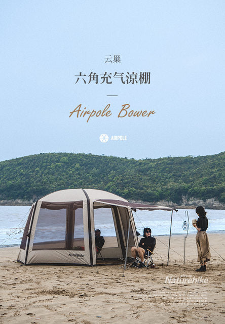 airpole tent Inflatable Hexagon Airpole Tent – www.naturehikeoman.com