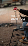 Portable Folding Lamp Pole