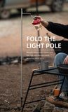 Portable Folding Lamp Pole