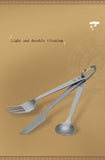 Titanium  Fork Spoon Knife Set