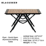 BlackDeer Quick Open & Fold Table
