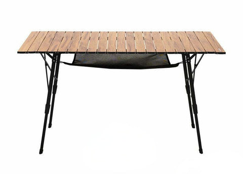 Wood Grain Telescopic Foldable Picnic Table