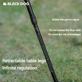 BlackDog Mini Portable Round Table