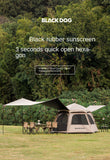BlackDog Quick opening Hexagonal Automatic Tent