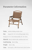 Lightweight Folding Wooden Chair