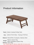 Camping Folding Wooden Table