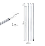 2M 4 Section Folding Tarp Pole