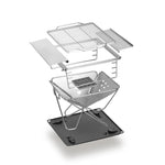 Folding Outdoor Fire Station & Camping Barbecue Grill 