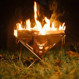 Folding Outdoor Fire Station & Camping Barbecue Grill 
