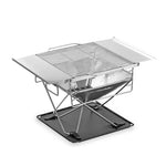 Folding Outdoor Fire Station & Camping Barbecue Grill 