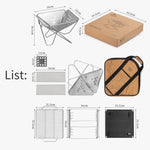Folding Outdoor Fire Station & Camping Barbecue Grill 
