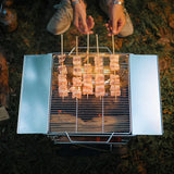 Folding Outdoor Fire Station & Camping Barbecue Grill 