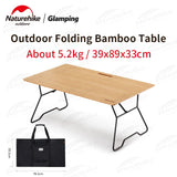 Folding Bamboo Picnic Table