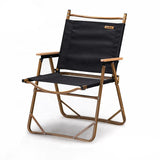 Foldable Wooden Grain Aluminum Camping Chair