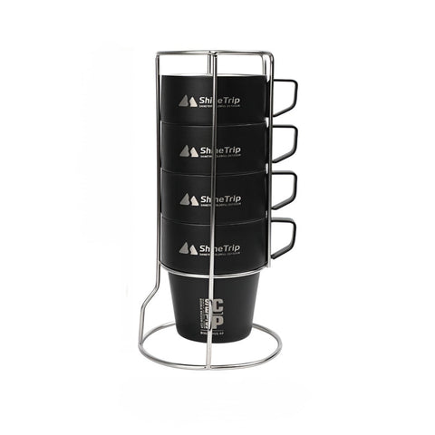 ShineTrip 4pc insulated Cofee Mug set