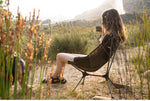 outdoor folding moon chair