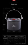 Picnic hanging pot for 4-6 persons