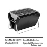 Portable Suitcase Style Barbecue Grill