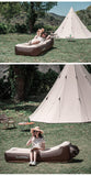 Outdoor Beach Double Layer Inflatable Air Sofa Bed