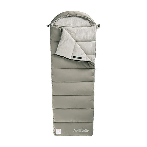 Envelop washable cotton sleeping bag with hood