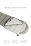 Envelop washable cotton sleeping bag with hood