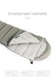 Envelop washable cotton sleeping bag with hood