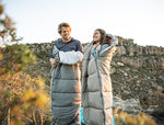 Envelop washable cotton sleeping bag with hood