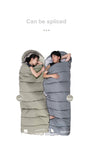 Envelop washable cotton sleeping bag with hood