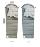 Envelop washable cotton sleeping bag with hood