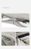 Envelop washable cotton sleeping bag with hood