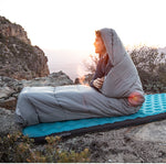 Envelop washable cotton sleeping bag with hood