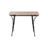 Wood Grain Telescopic Foldable Picnic Table