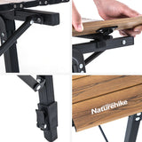 Wood Grain Telescopic Foldable Picnic Table