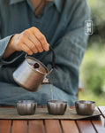 Wild wind titanium tea set