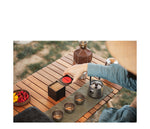 Wild wind titanium tea set