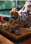 Wild wind titanium tea set