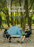 Oxford Cloth Folding Moon Chair