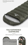 U150 U250 U350 envelope cotton sleeping bag with hood