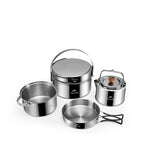 3-in-1 Stainless Steel Kettle & Pot Set