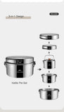 3-in-1 Stainless Steel Kettle & Pot Set