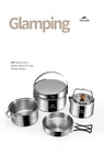 3-in-1 Stainless Steel Kettle & Pot Set