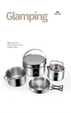 3-in-1 Stainless Steel Kettle & Pot Set