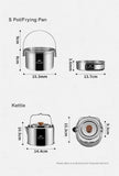3-in-1 Stainless Steel Kettle & Pot Set