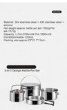3-in-1 Stainless Steel Kettle & Pot Set