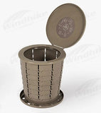 Portable Outdoor Folding Toilet, Trash Can