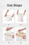Portable Outdoor Folding Toilet, Trash Can
