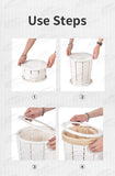 Portable Outdoor Folding Toilet, Trash Can