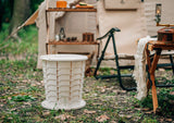 Portable Outdoor Folding Toilet, Trash Can