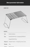 Titanium ultralight Barbecue Plate