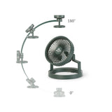 Ultralight  USB Charging Fan with ring light